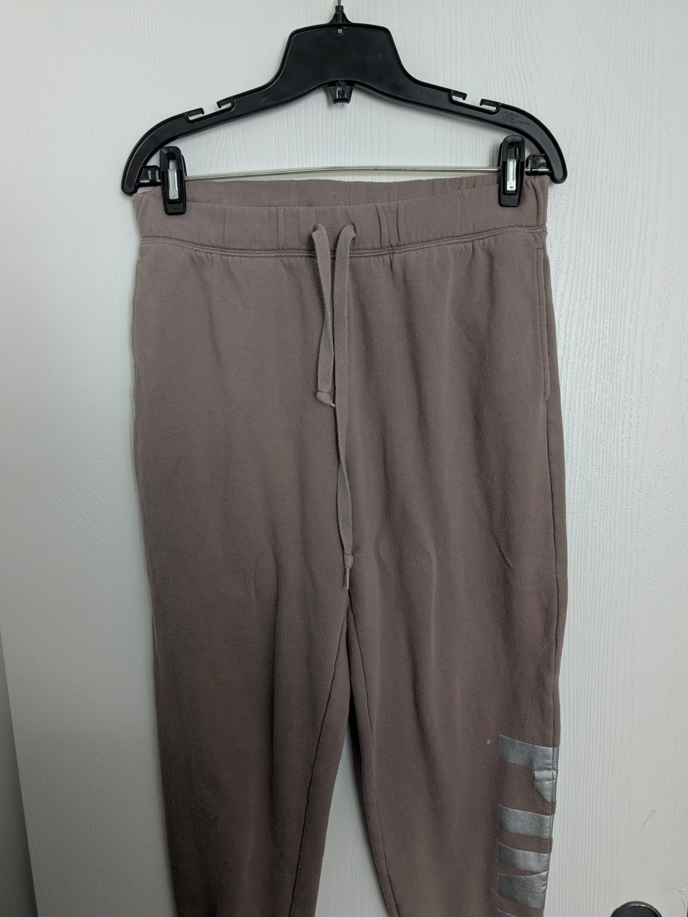 PINK Victoria's Secret Taupe Drawstring Leggings